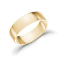 6mm Flat Wedding Band - Unisex Ring - The Steel Shop