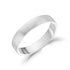 4mm flat matte stainless steel wedding band angled view showing brushed texture