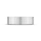 Front view of 6mm flat matte stainless steel wedding band
