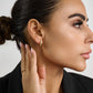 Stone-Set Slim Huggie Earrings - Earrings - The Steel Shop
