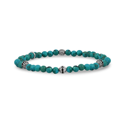 Turquoise Enigma Bead Bracelet - Unisex Bead Bracelet - The Steel Shop