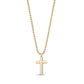 Black Stone Reversible Cross - Men Pendant - The Steel Shop