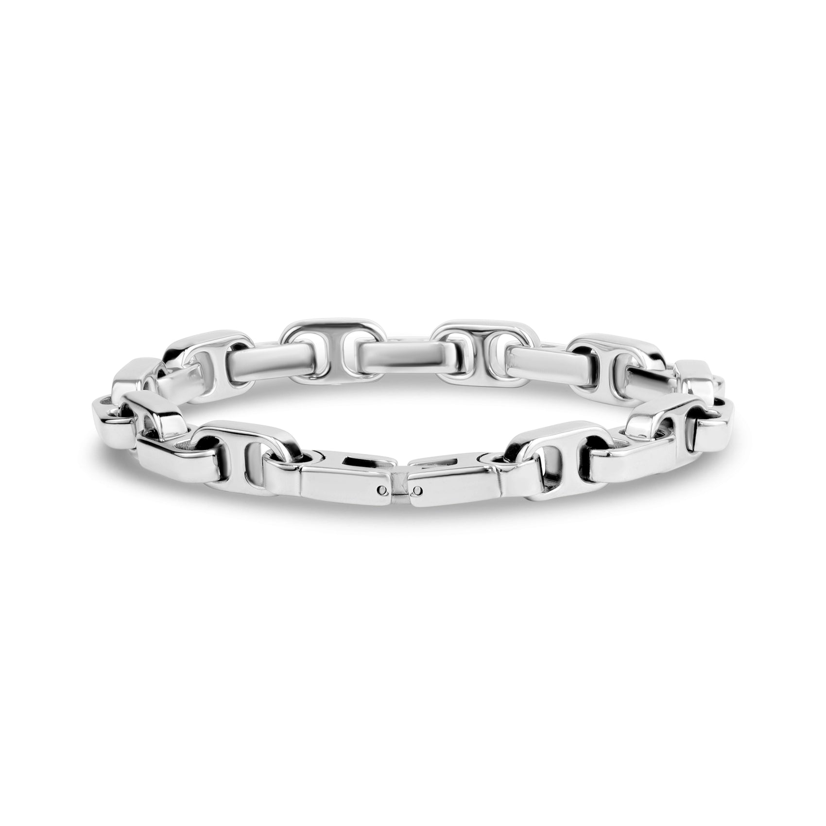 Modern Pop-Tab Link Bracelet - Mens Steel Bracelets - The Steel Shop