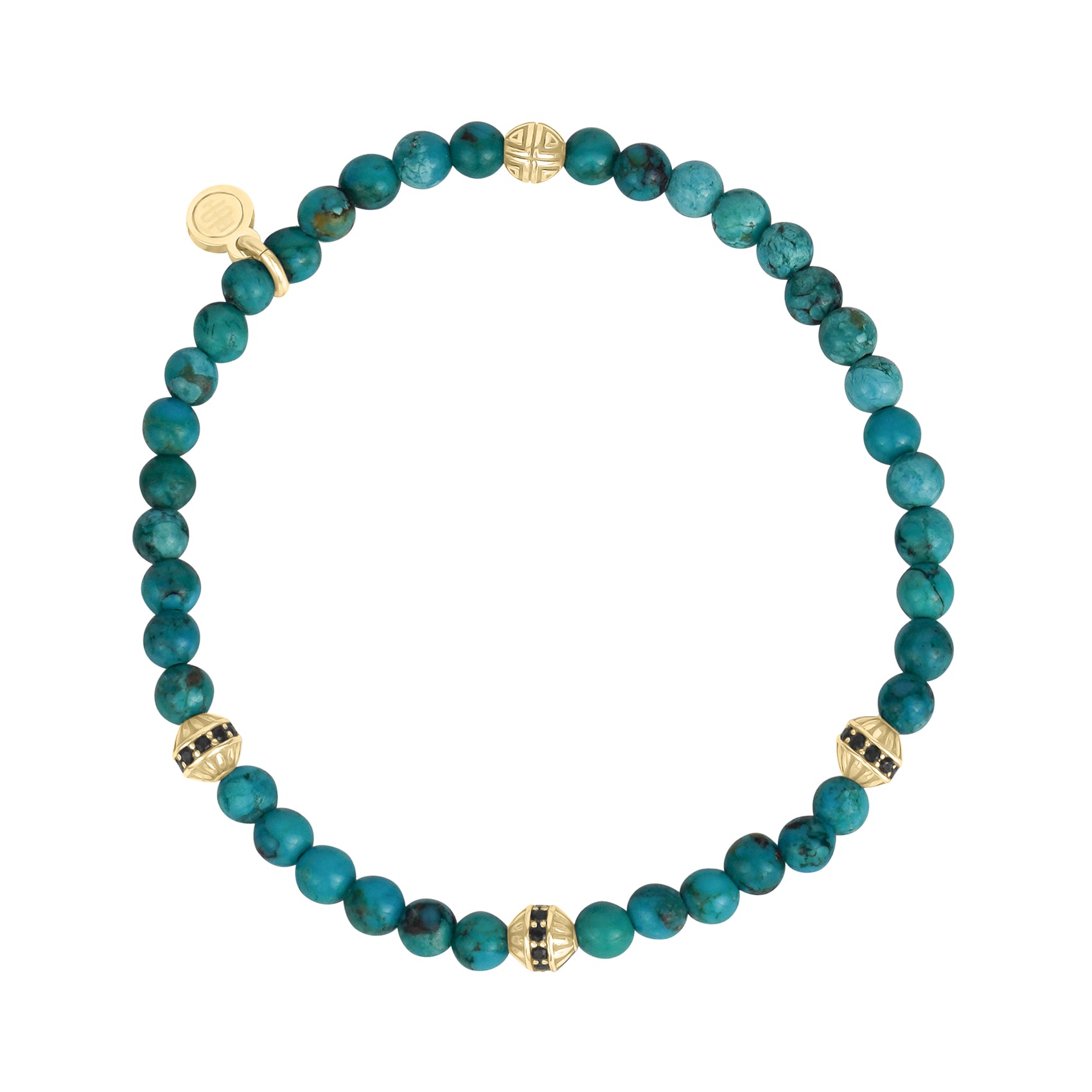 Turquoise Enigma Bead Bracelet - Unisex Bead Bracelet - The Steel Shop