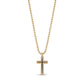 Black Stone Reversible Cross - Men Pendant - The Steel Shop