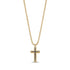 Black Stone Reversible Cross - Men Pendant - The Steel Shop