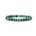 Turquoise Bead Bracelet | 6MM - Unisex Bead Bracelet - The Steel Shop