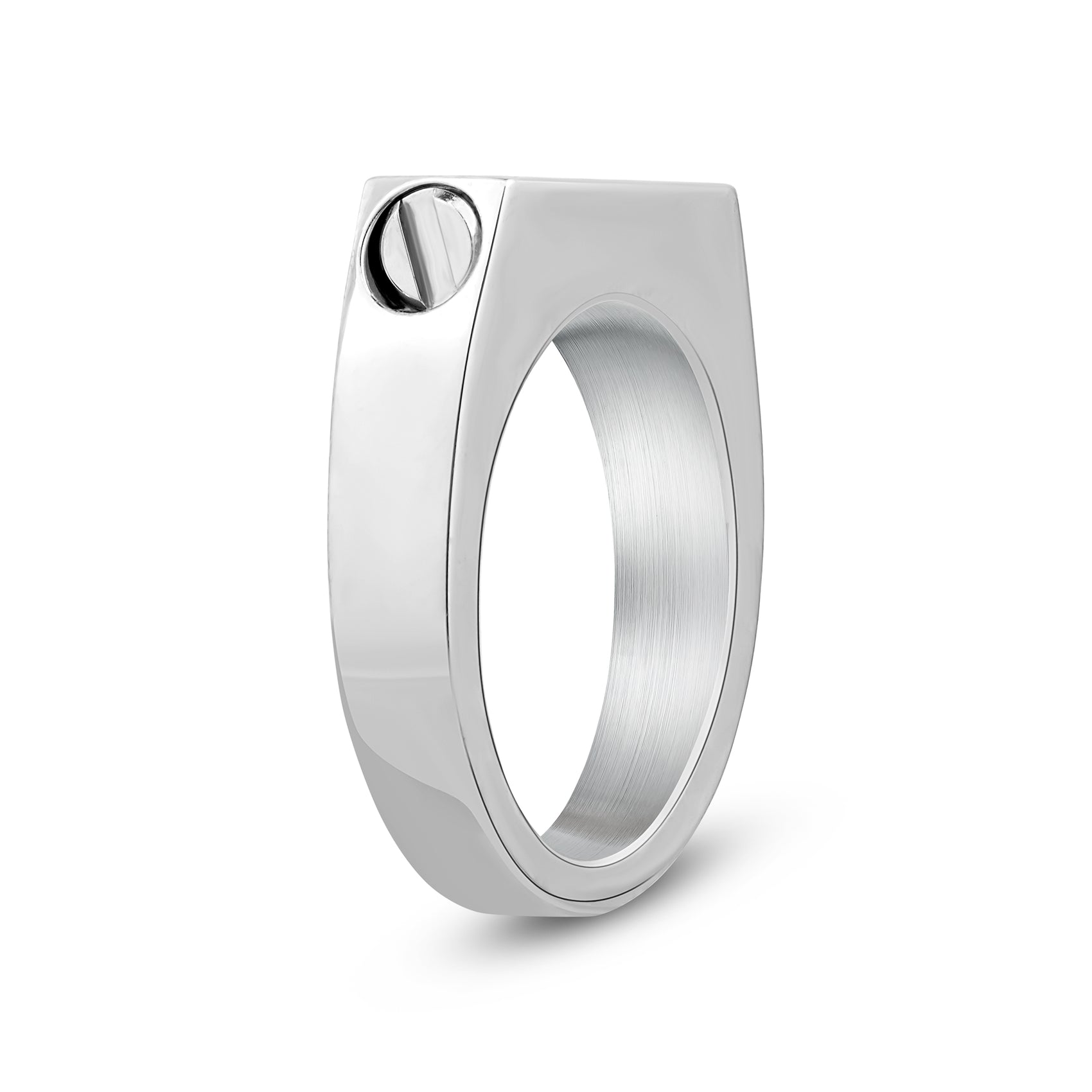 Unisex Signet Urn Ring - Unisex Ring - The Steel Shop