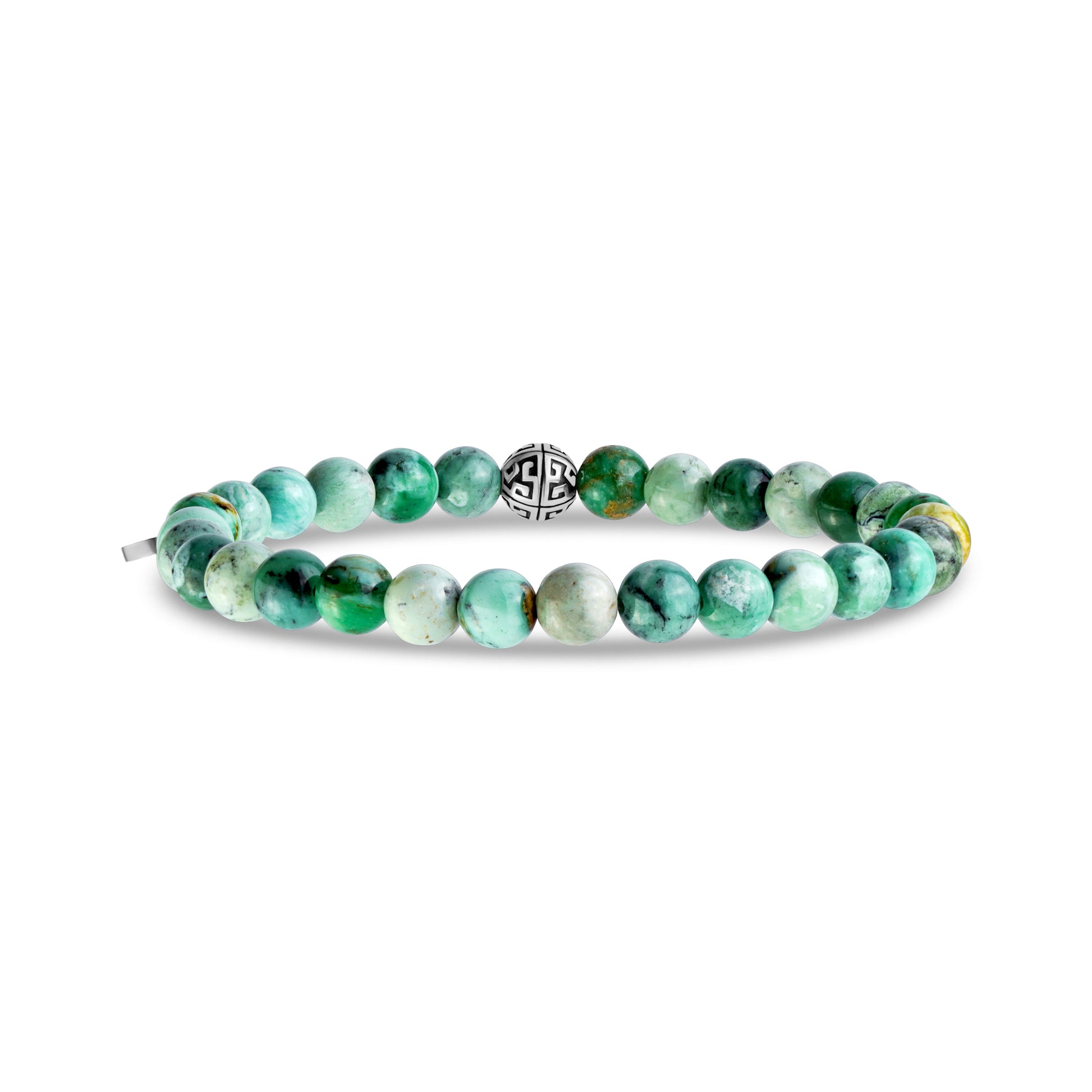 6mm Natural Green Variscite Bead Bracelet – The Steel Shop