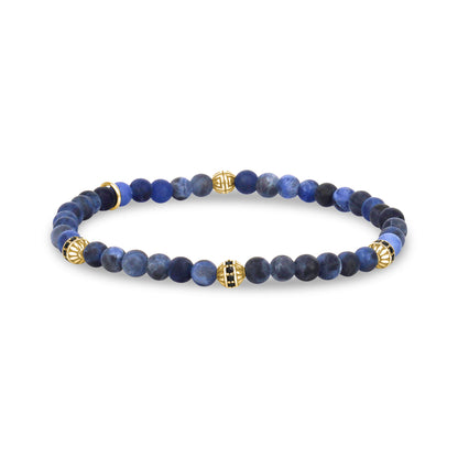Matte Sodalite Enigma Bead Bracelet - Unisex Bead Bracelet - The Steel Shop