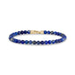4mm Gold Clasp Lapis Lazuli Bead Bracelet - Mens Steel Bead Bracelets - The Steel Shop