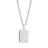 Lab Grown Diamond Dog Tag - Men Pendant - The Steel Shop