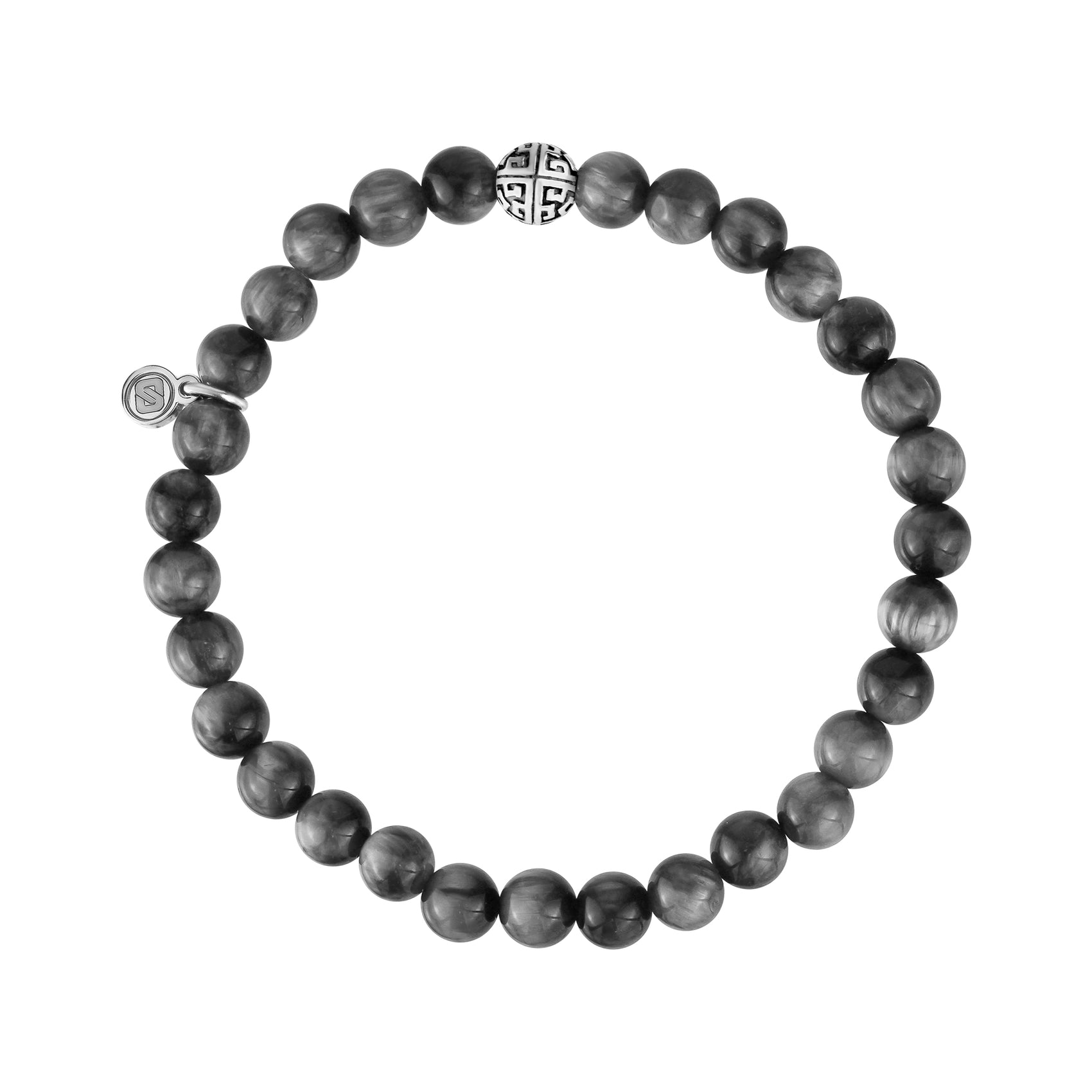 6mm Eagle Eye Bead Bracelet - Unisex Bead Bracelet - The Steel Shop