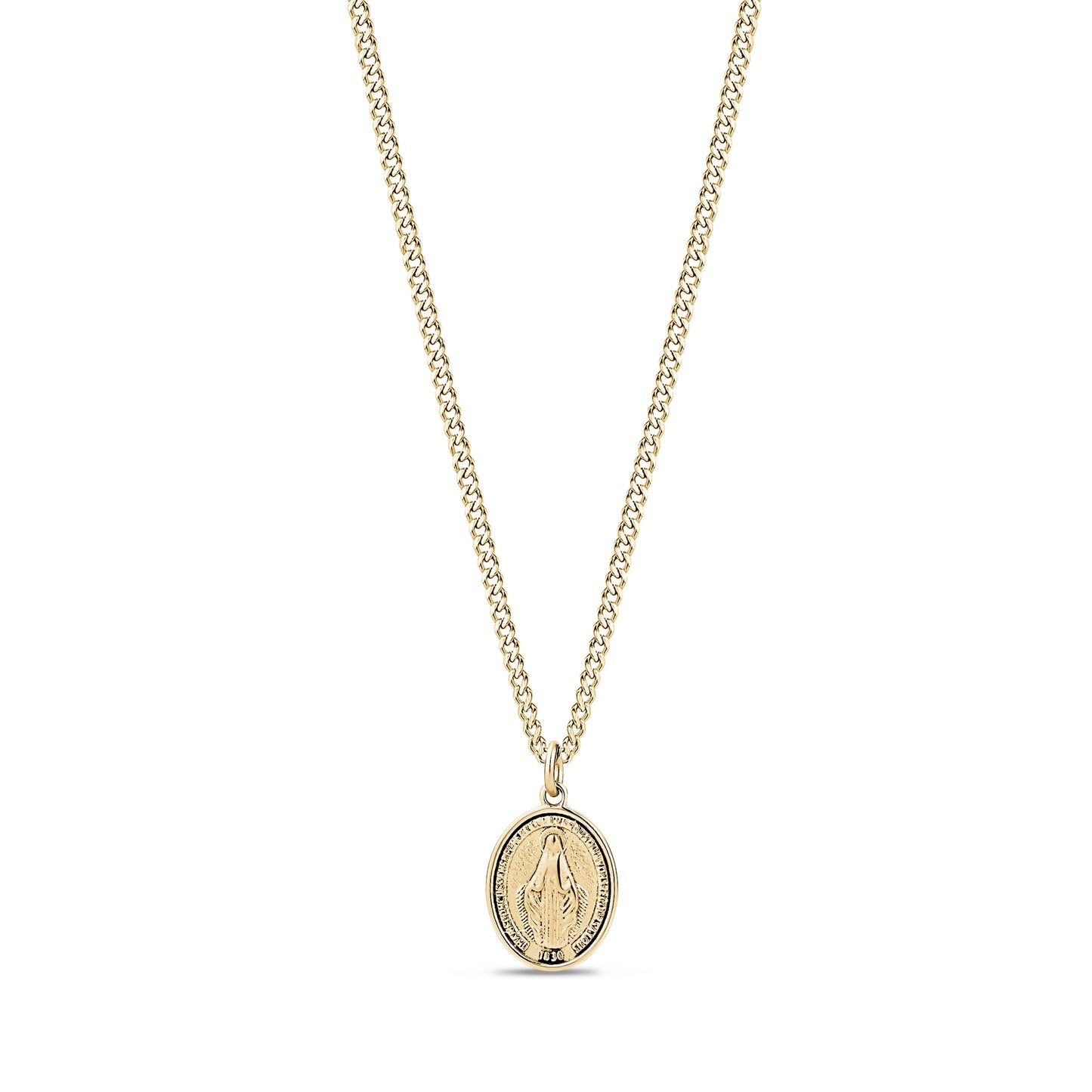 Virgin Mary Oval Pendant