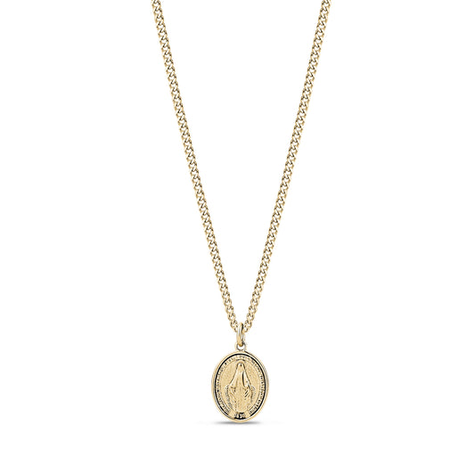 Virgin Mary Oval Pendant