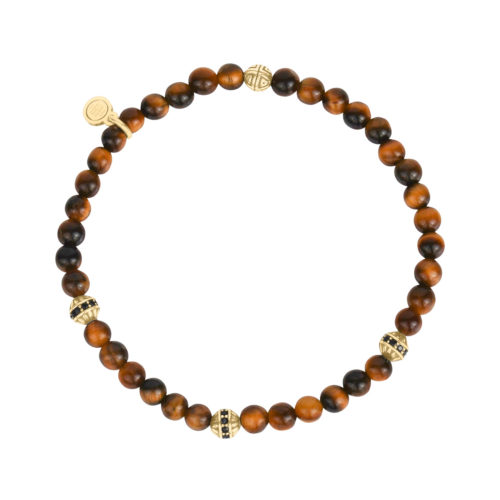 Tiger Eye Enigma Bead Bracelet - Unisex Bead Bracelet - The Steel Shop