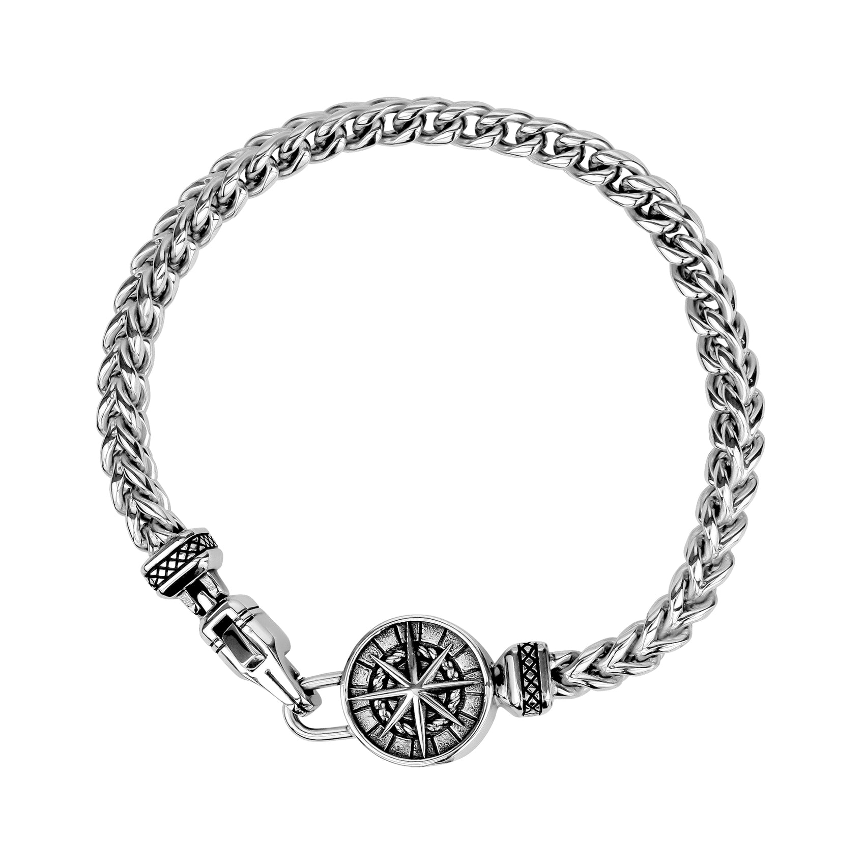 Compass Urn Bracelet - Mens Steel Bracelets - The Steel Shop