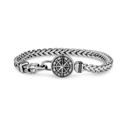 Compass Urn Bracelet - Mens Steel Bracelets - The Steel Shop