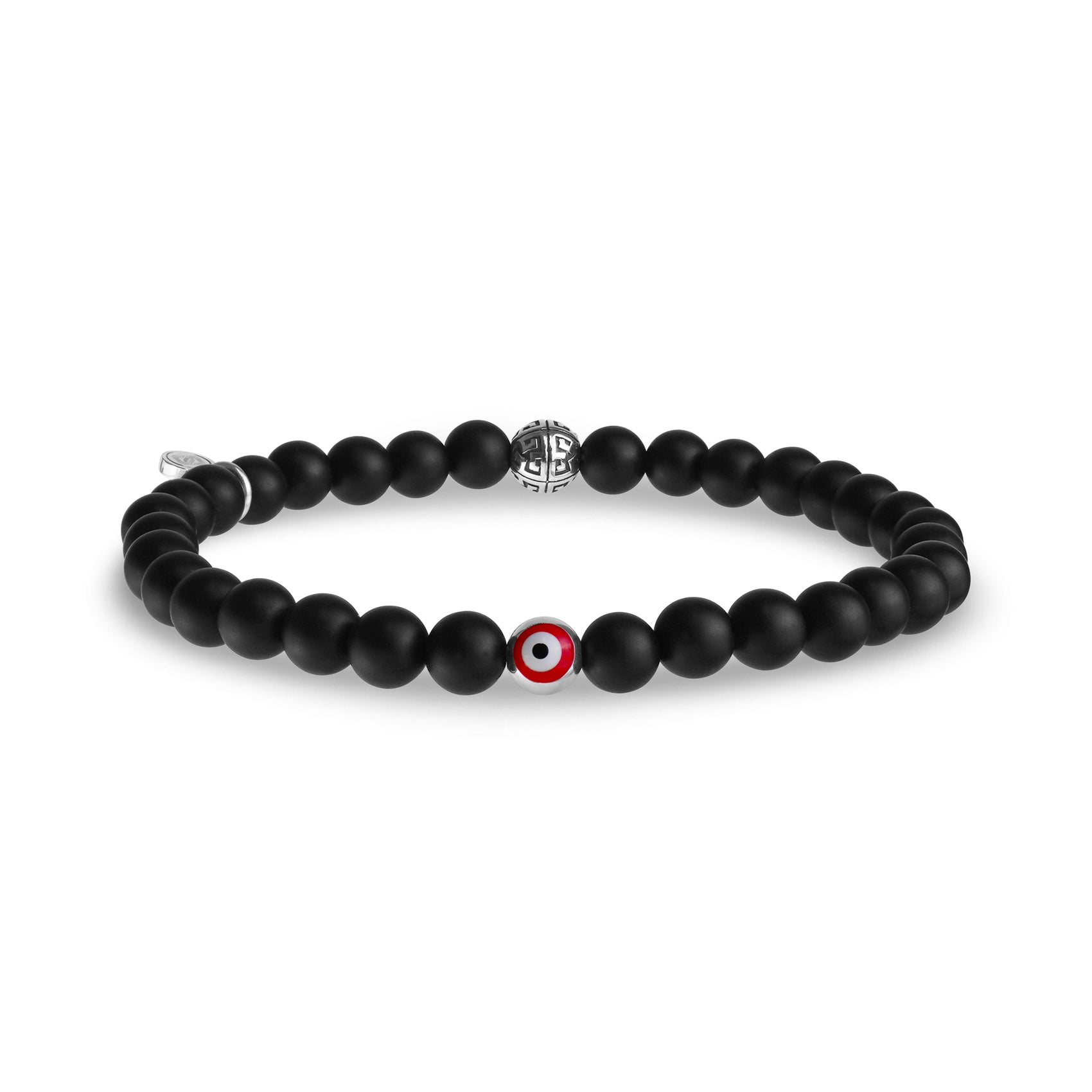 Evil Eye Protection Bead Bracelet | 6MM - Unisex Bead Bracelet - The Steel Shop