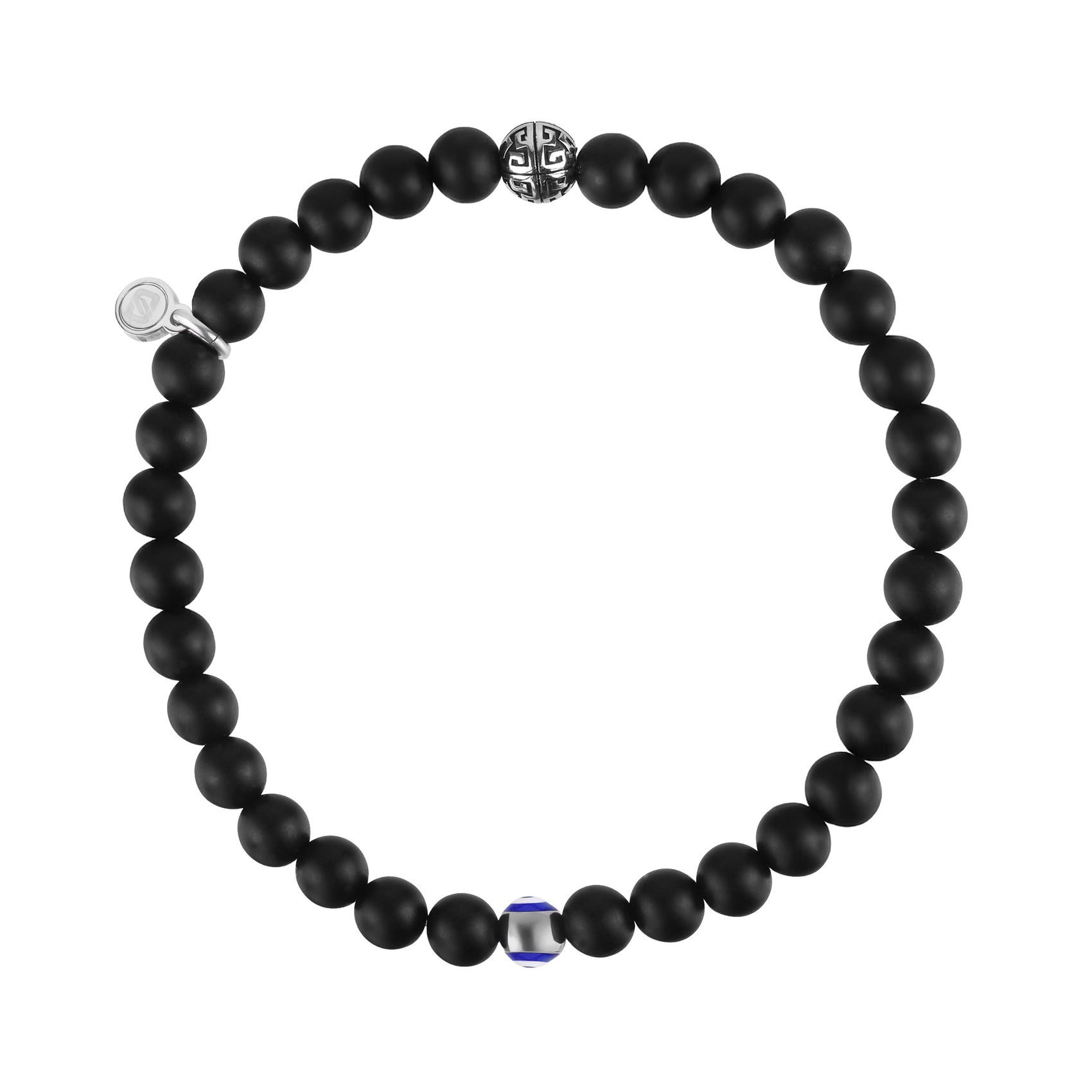Evil Eye Protection Bead Bracelet | 6MM - Unisex Bead Bracelet - The Steel Shop