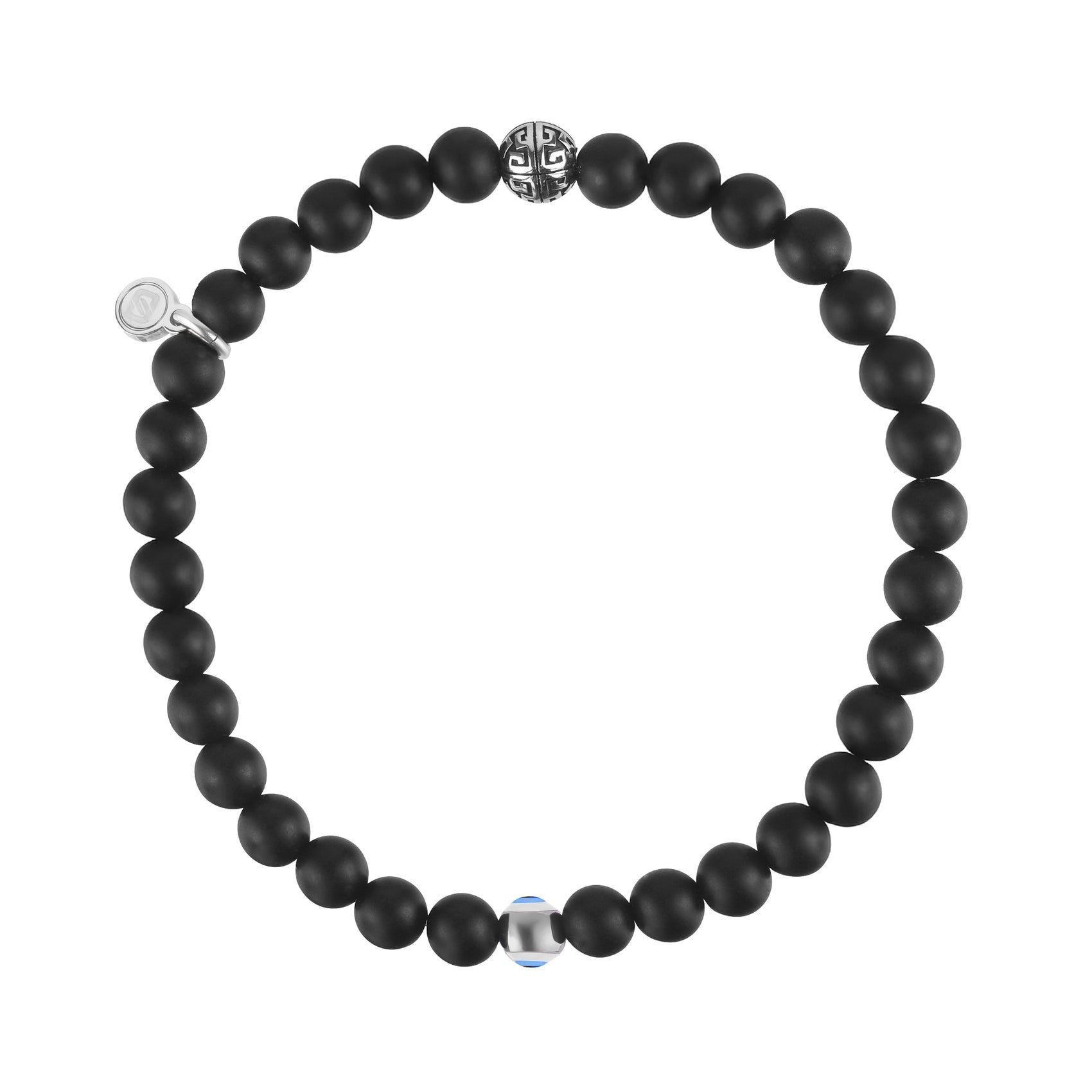 Evil Eye Protection Bead Bracelet | 6MM - Unisex Bead Bracelet - The Steel Shop