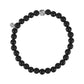 6mm Black Mix Bead Bracelet - Unisex Bead Bracelet - The Steel Shop