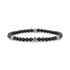 Matte Black Enigma Bead Bracelet - Unisex Bead Bracelet - The Steel Shop