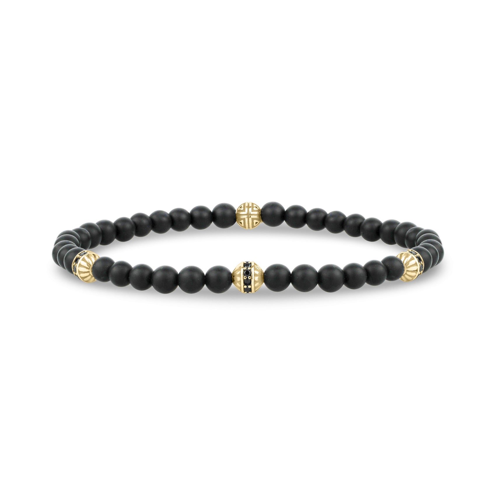 Matte Black Enigma Bead Bracelet - Unisex Bead Bracelet - The Steel Shop