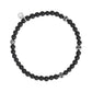 Matte Black Enigma Bead Bracelet - Unisex Bead Bracelet - The Steel Shop