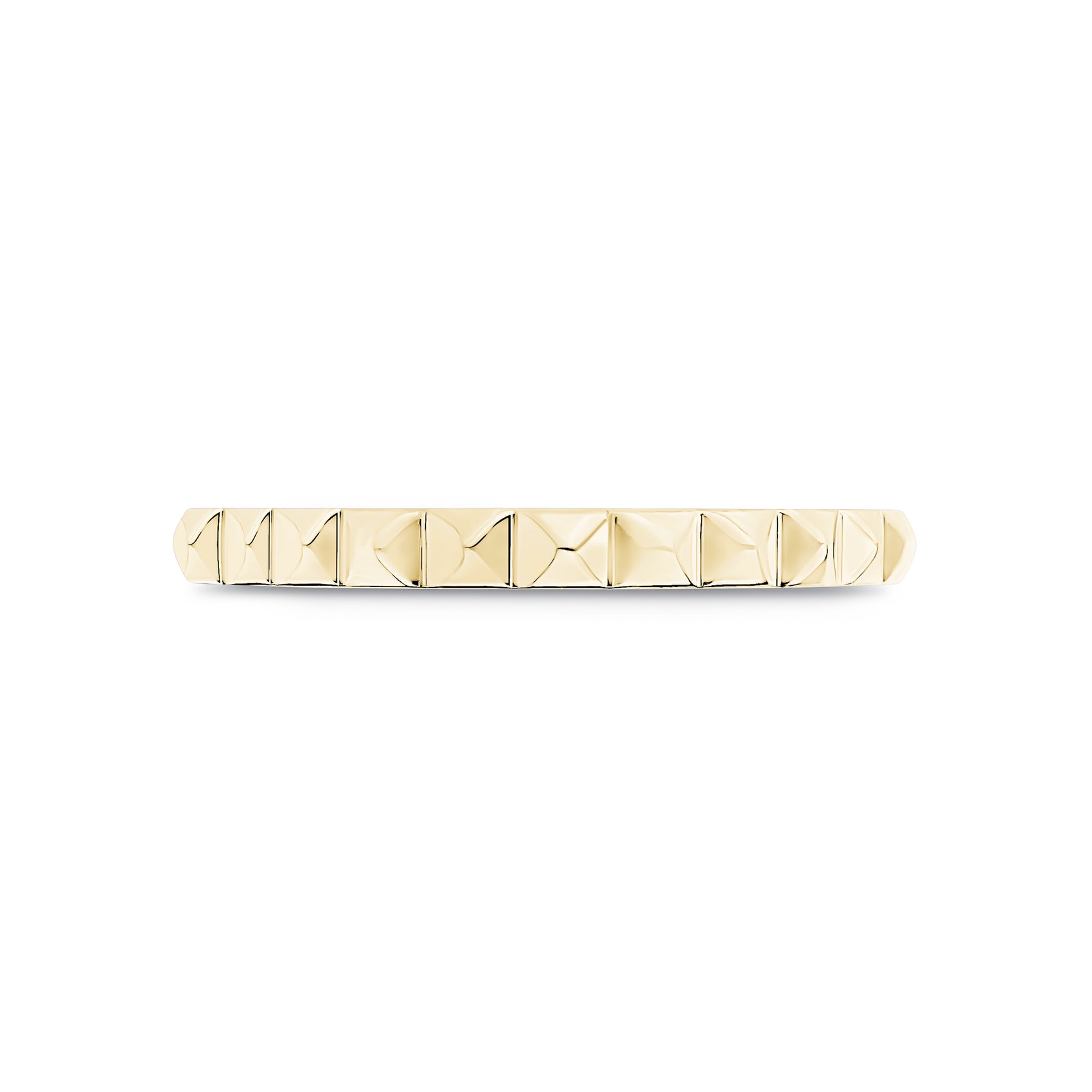 Modern Facet Band - Women Ring - The Steel Shop