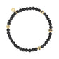 Matte Black Enigma Bead Bracelet - Unisex Bead Bracelet - The Steel Shop