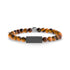 6mm Matte Tiger Eye Rectangle Bead Bracelet - Unisex Bead Bracelet - The Steel Shop