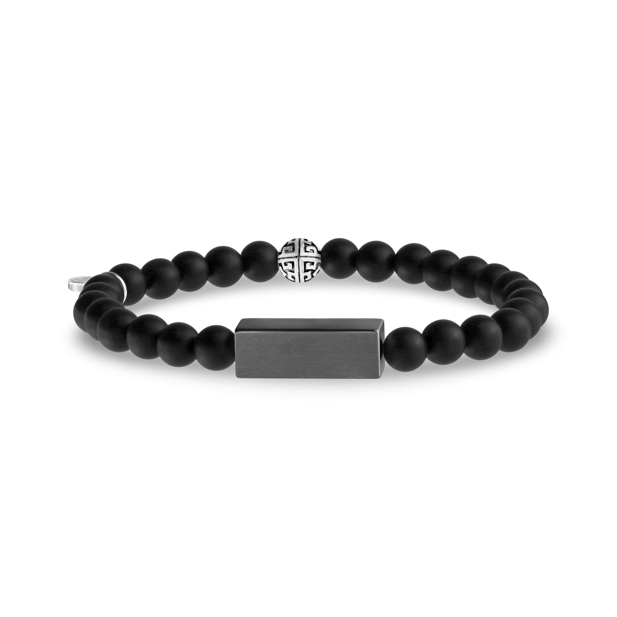 Chunky 6mm Onyx Stack Bracelet, Bold and Unisex – The Steel Shop