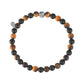 6mm Black & Brown Bead Bracelet - Unisex Bead Bracelet - The Steel Shop