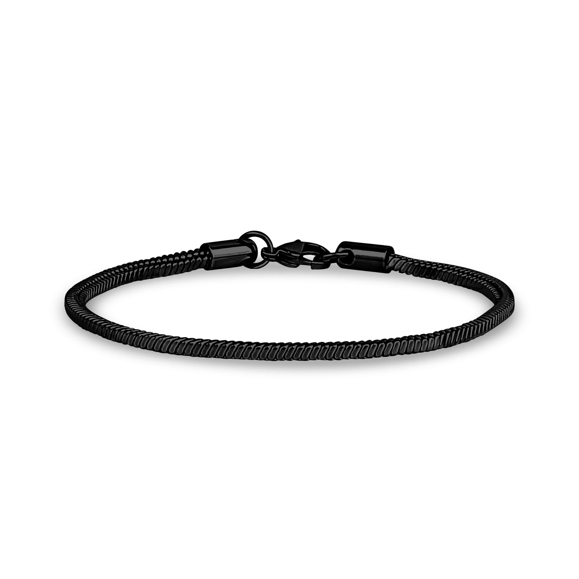 3mm Square Snake Stainless Steel Chain Genderless Bracelet – The