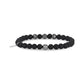 6mm Three Lanes Stretch Bead Bracelet - Unisex Bead Bracelet - The Steel Shop