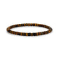 Brown and Hematite Bead Bracelet - Mens Steel Bead Bracelets - The Steel Shop