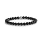 Matte Black Bead Bracelet | 6MM - Unisex Bead Bracelet - The Steel Shop