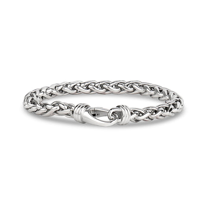 Designer Wheat Chain Bracelet | 6MM - Unisex Steel Bracelet - The Steel Shop