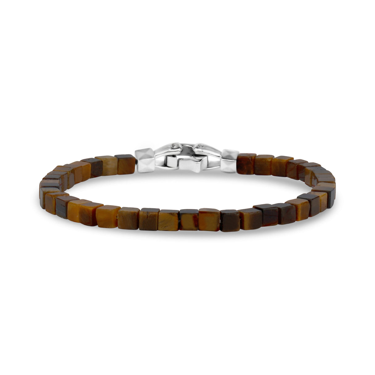 Square Beads Bracelet | 4MM - Mens Steel Bead Bracelets - The Steel Shop