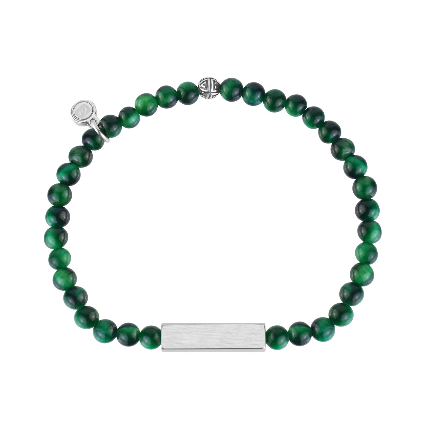 Rectangle Tiger Eye Bead Bracelet | 4MM