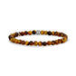Tiger Eye Bead Bracelet | 4MM - Unisex Bead Bracelet - The Steel Shop