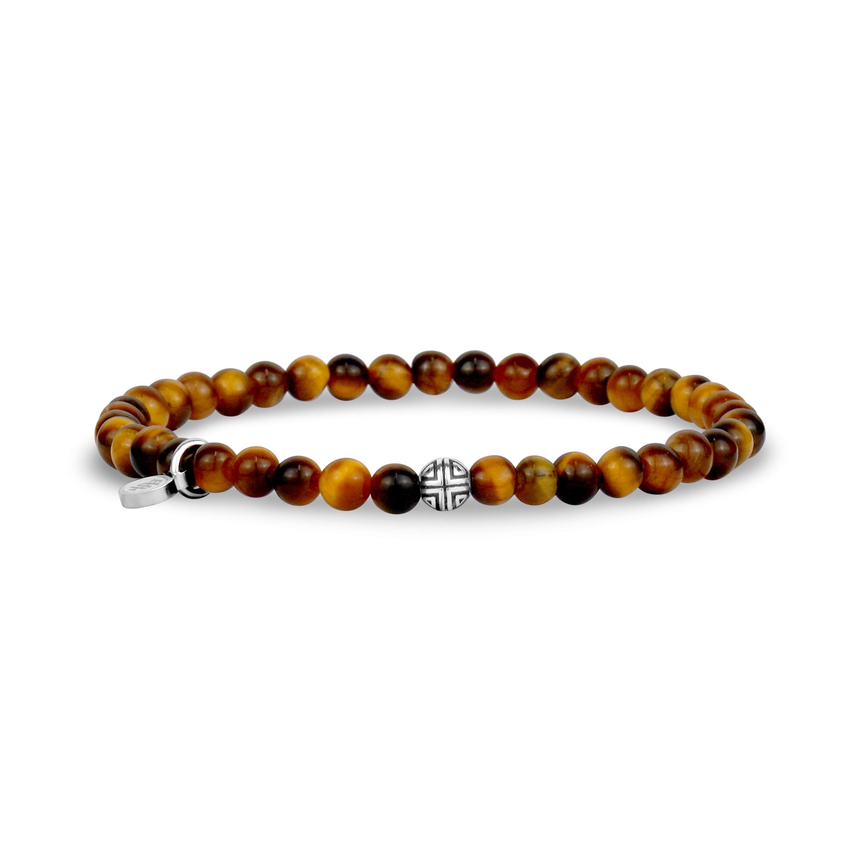 Tiger Eye Bead Bracelet | 4MM - Unisex Bead Bracelet - The Steel Shop