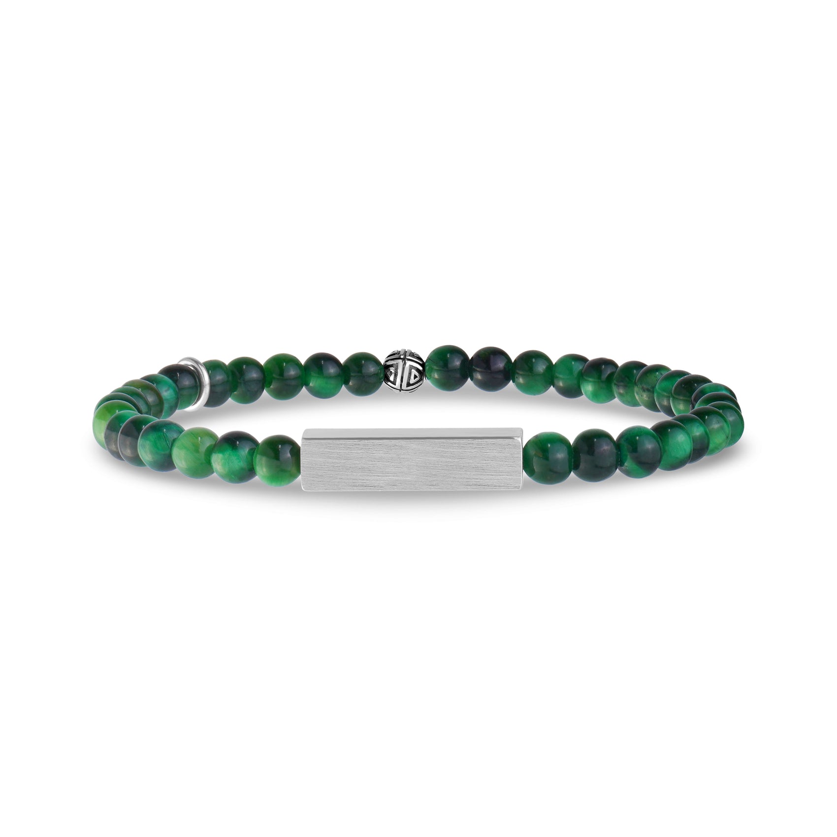 Rectangle Tiger Eye Bead Bracelet | 4MM