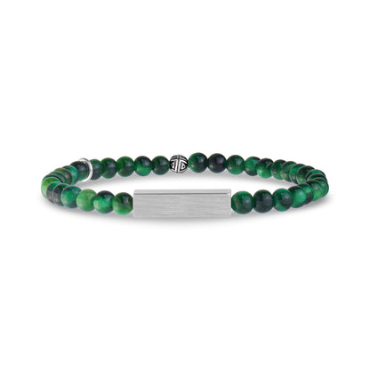 Rectangle Tiger Eye Bead Bracelet | 4MM