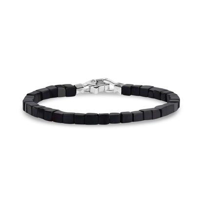 Square Beads Bracelet | 4MM - Mens Steel Bead Bracelets - The Steel Shop