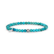 Turquoise Bead Bracelet | 4MM - Unisex Bead Bracelet - The Steel Shop