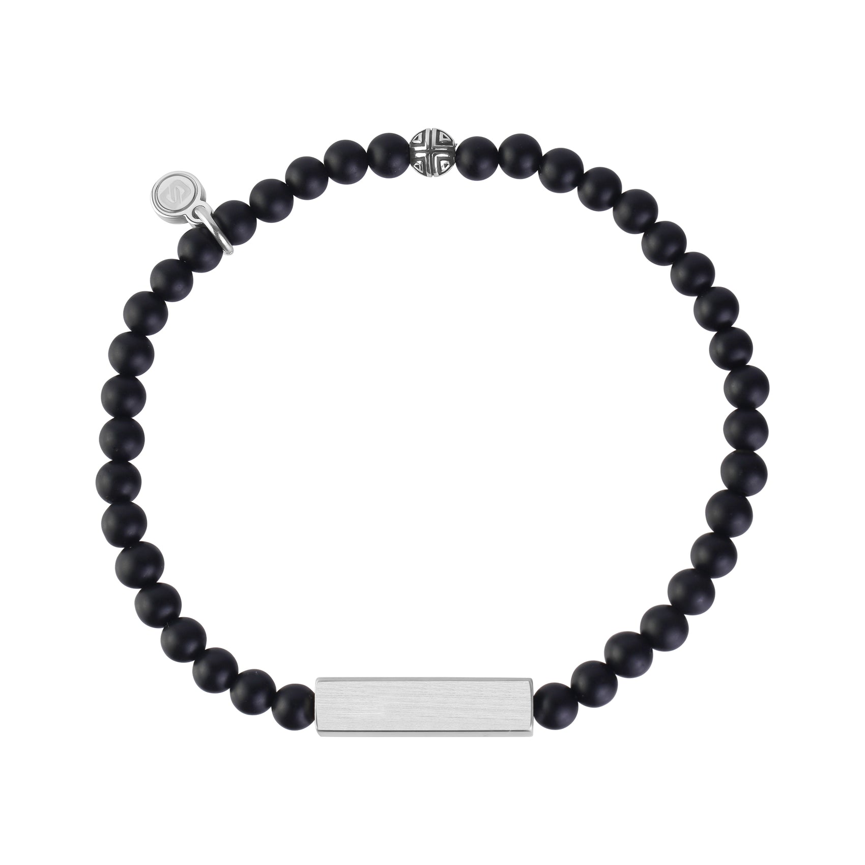 Rectangle Bead Bracelet | 4MM - Unisex Bead Bracelet - The Steel Shop