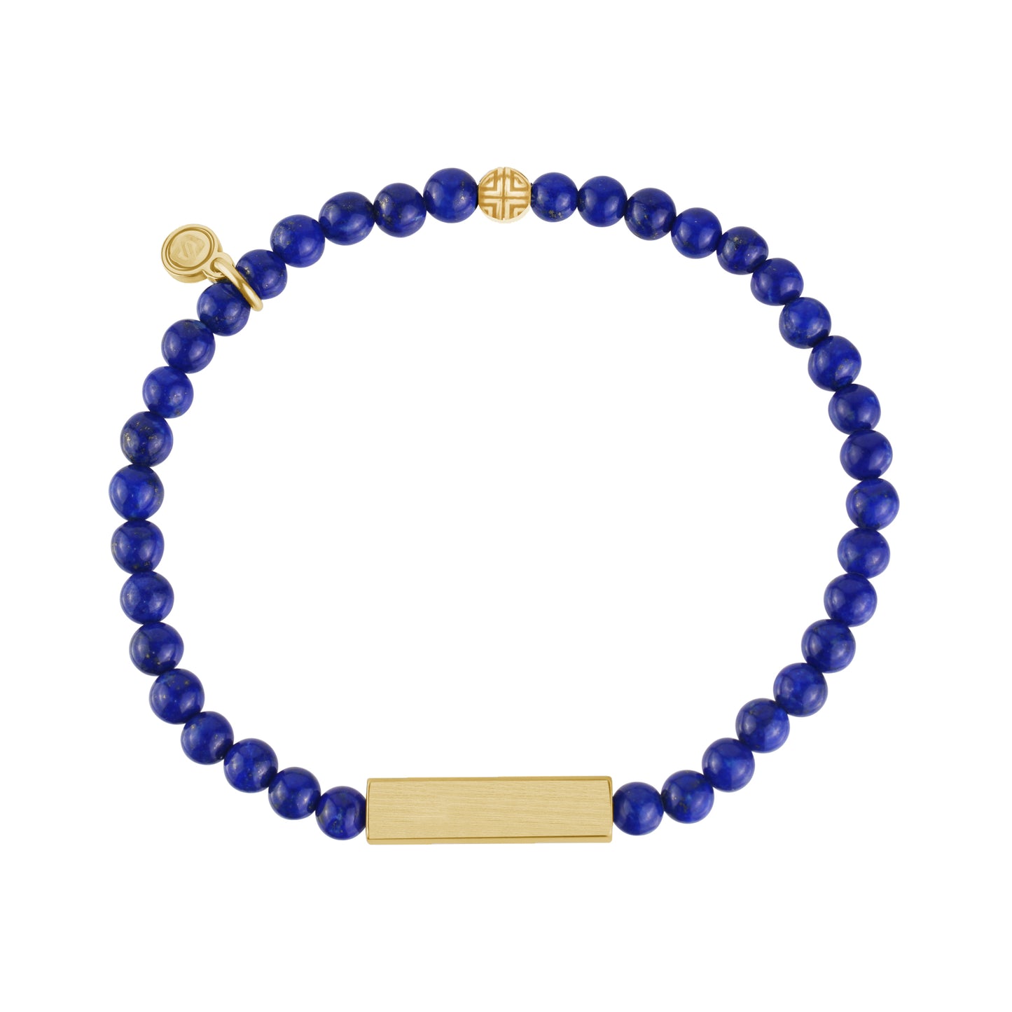 Rectangle Lapis Lazuli Bead Bracelet | 4MM
