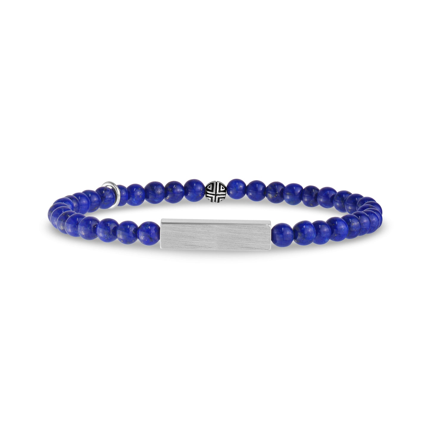 Rectangle Lapis Lazuli Bead Bracelet | 4MM